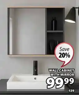 JYSK BELLEVUE Wall Cabinet With Mirror offer