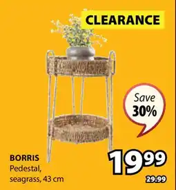 JYSK BORRIS Pedestal, Seagrass offer