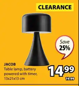 JYSK JACOB Table lamp offer