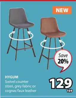 JYSK HYGUM Swivel counter stool offer