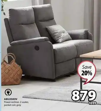 JYSK Abildskov Power recliner offer