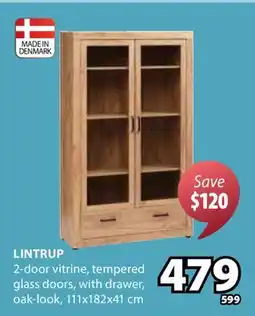 JYSK LINTRUP 2-door vitrine offer