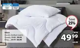 JYSK SOLA Duvet, medium warm offer