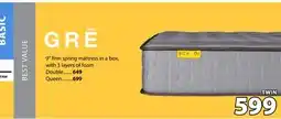 JYSK GRE 9 firm spring mattress in a box offer