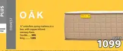 JYSK OAK 11 extra firm spring mattress offer