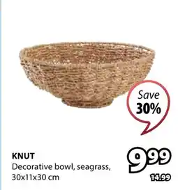 JYSK KNUT Decorative bowl, seagrass offer