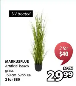 JYSK MARKUSFLUE Artificial beach grass offer