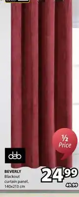 JYSK BEVERLY Blackout curtain panel offer