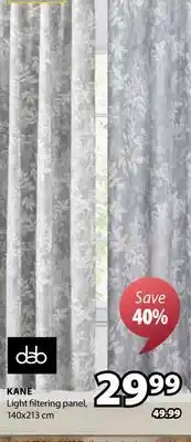 JYSK KANE Light filtering panel offer