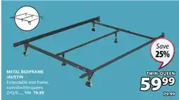 JYSK METAL BEDFRAME / AUSTIN Extendable bed frame offer