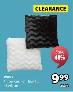 JYSK WAVY Throw cushion offer