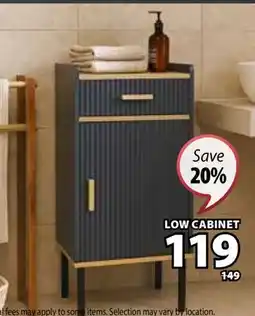 JYSK Bellevue Fluted drawer Low cabinet offer