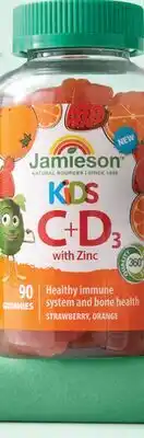 Walmart Jamieson 1000% Pure Magnesium Bisglycinate or Kids C + D3 Gummies with Zinc offer
