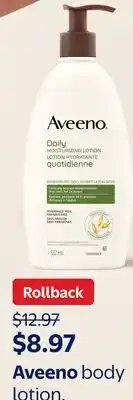 Walmart Aveeno body lotion offer