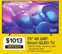 Leon's Samsung 4K Q6F Smart QLED TV offer