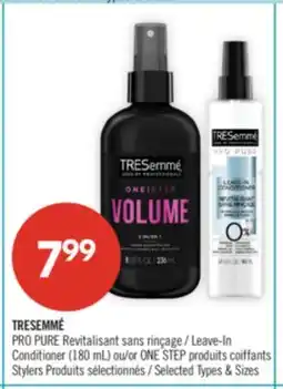 Pharmaprix TRESEMMÉ PRO PURE Leave-In Conditioner (180 mL) or ONE STEP products offer