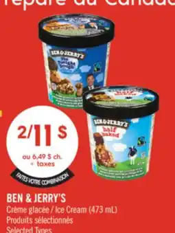 Pharmaprix BEN & JERRY'S Ice Cream (473 mL) offer