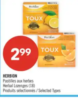Pharmaprix HERBION Herbal Lozenges (18) offer
