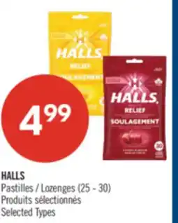 Pharmaprix HALLS Lozenges offer