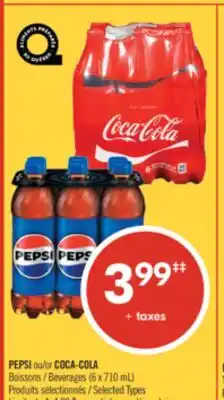 Pharmaprix PEPSI or COCA-COLA Beverages offer