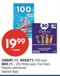 Pharmaprix CADBURY (90), HERSHEY'S (100) or MARS (95 - 105) Fun Treats offer