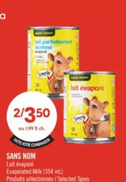 Pharmaprix NO NAME Evaporated Milk offer