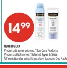 Pharmaprix NEUTROGENA Sun Care Products offer