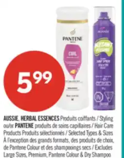Pharmaprix AUSSIE, HERBAL ESSENCES Products Styling or PANTENE Hair Care Products offer