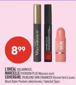 Pharmaprix L'ORÉAL VOLUMINOUS, MARCELLE XTENSION PLUS Mascara or COVERGIRL TRUBLEND SKIN ENHANCER Blush Balm offer