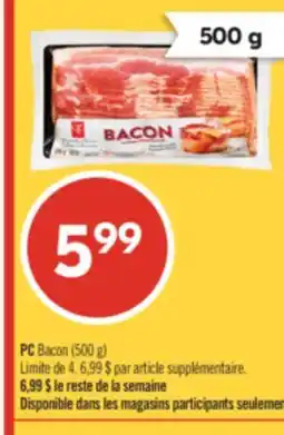Pharmaprix PC Bacon offer