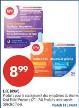 Pharmaprix LIFE BRAND Cold Relief Products offer