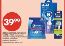 Pharmaprix CREST 3DWHITESTRIPS, ORAL-B PRO 500+ Replacement Brush Heads offer