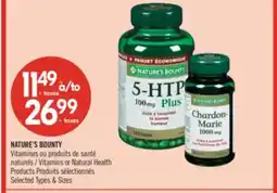 Pharmaprix NATURE'S BOUNTY Vitamins or Natural Health offer