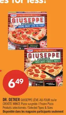 Pharmaprix DR. OETKER GUISEPPE Frozen Pizza offer