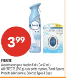 Pharmaprix FEBREZE Car (2 ml), AIR EFFECTS (250 g) Small Spaces offer