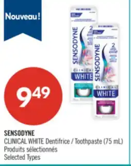 Pharmaprix SENSODYNE CLINICAL WHITE Toothpaste offer