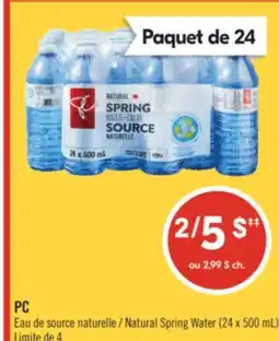 Pharmaprix PC Natural Spring Water offer