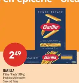 Pharmaprix BARILLA Pasta offer