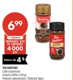 Pharmaprix TIM HORTONS Instant Coffee offer