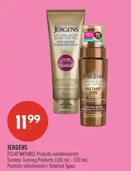 Pharmaprix JERGENS ÉCLAT NATUREL Sunless Tanning Products offer