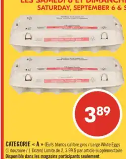 Pharmaprix CATEGORY A Large White Eggs offer