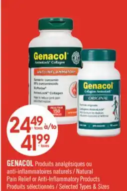 Pharmaprix Natural Pain Relief or Anti-Inflammatory Products offer