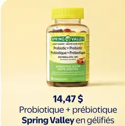 Walmart Probiotique + prébiotique Spring Valley en gélifiés offer