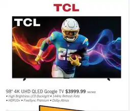 The Brick TCL 98 Q79K QLED 4K UHD Smart Google TV (98Q79K) - 2025 Model offer
