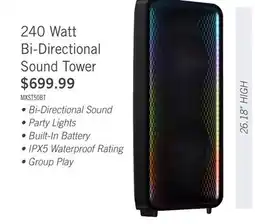 The Brick SAMSUNG MX-ST50 240W Bi-Directional Wireless IPX5 Water Resistant Party Speaker (MX-ST50B/ZC) offer