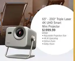 The Brick HISENSE 65-200 M2 Pro Triple Laser 4K UHD Smart VIDAA OS Mini Projector (M2 Pro) offer