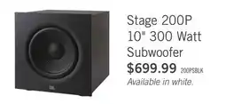The Brick JBL Stage 200P 10 300W Powered Subwoofer - Black (JBL200PBLKAM) offer