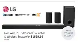 The Brick LG S90TR Home Theatre Soundbar with Dolby Atmos and Rear Speakers (S90TR.DCANLLK) offer