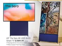 The Brick Samsung 43 The Sero QLED 4K Quantum HDR HGiG Auto Rotating Screen Smart TV (QN43LS05BAFXZC) offer