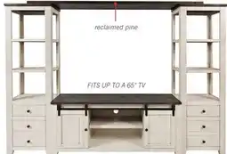 The Brick Madison 60 Rustic TV Stand with Storage and Cable Management for TVs up to 65- White offer